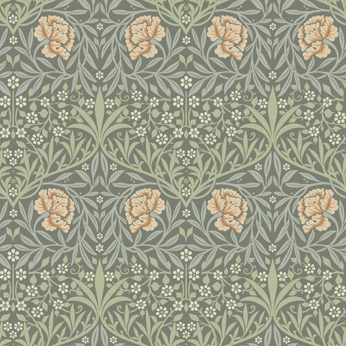 Dutch Wallcoverings Hidden Tr2 -Oxford Union Grn/Apri - Groen/Roze