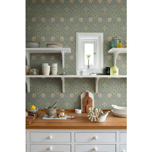Dutch Wallcoverings Hidden Tr2 -Oxford Union Grn/Apri - Groen/Roze