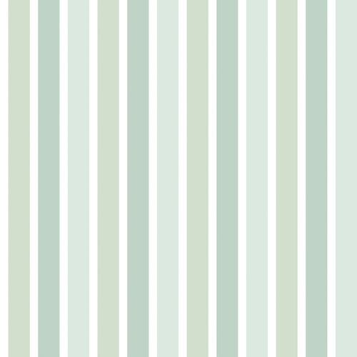 Dutch Wallcoverings Joy - Strepen - Groen/Wit