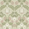 Dutch Wallcoverings Hidden Tr2 -Myrtle Grn/White/Pink - Groen/Wit/Roze