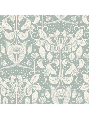 Dutch Wallcoverings Hjärterum - Berit - Lichtblauw