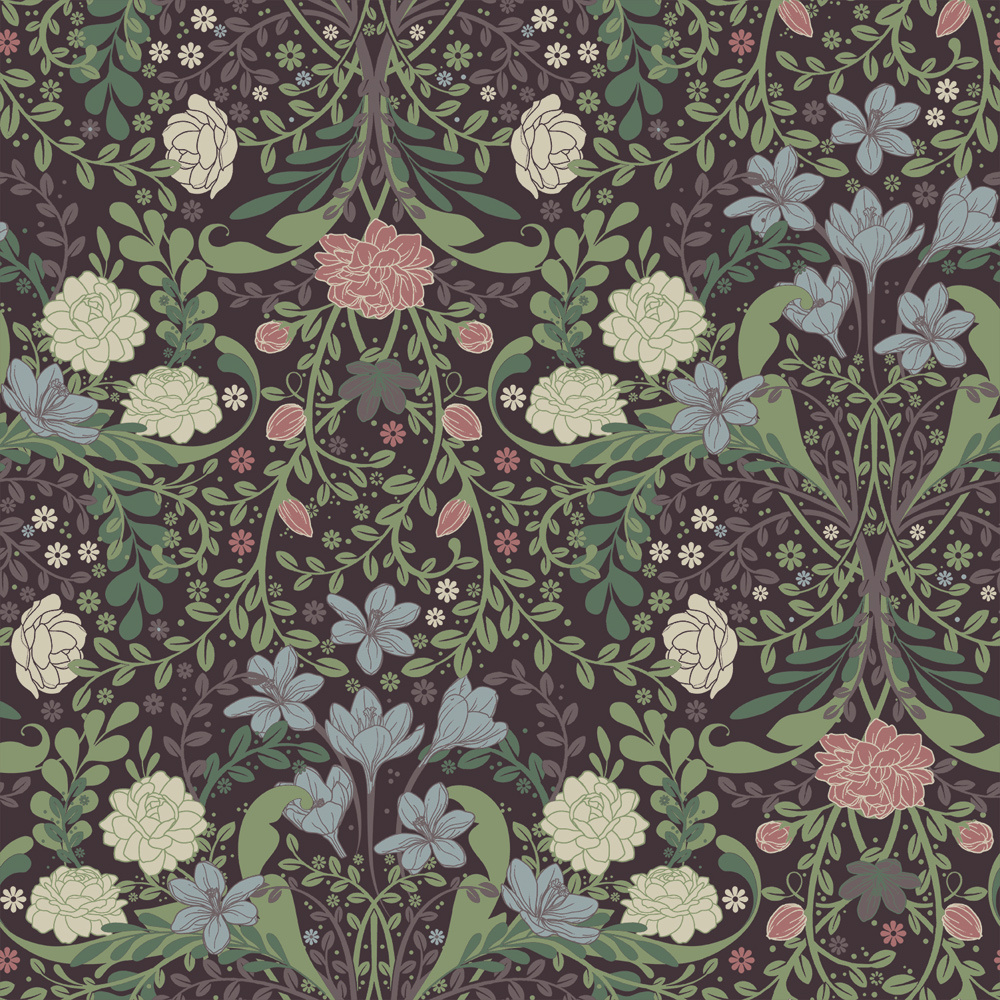 Dutch Wallcoverings Sunnano - Frösö - Lilac afbeelding