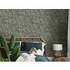 Dutch Wallcoverings Arabesque - Pluma Teal Gold - Multi