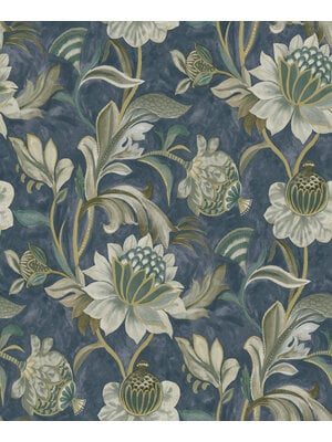 Dutch Wallcoverings Arabesque - Cecelia Navy - Multi Dutch Wallcoverings Arabesque - Cecelia Navy - Multi
