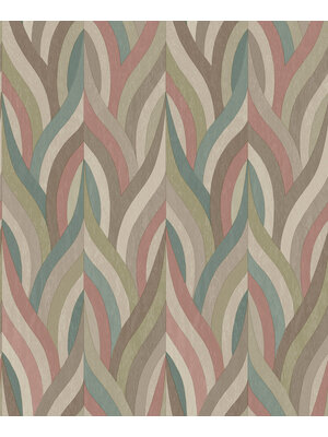 Dutch Wallcoverings Arabesque - Arabesque Red Teal - Multi Dutch Wallcoverings Arabesque - Arabesque Red Teal - Multi