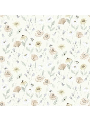 Dutch Wallcoverings Rosenlycka - Flowers Pastel - Multi