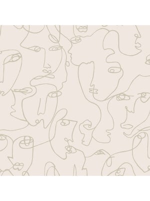Dutch Wallcoverings Amazonia - Linear Visage Neutral - Multicolor