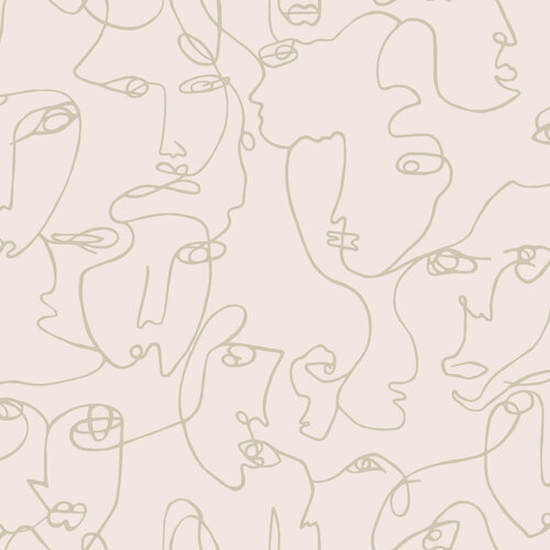 Dutch Wallcoverings Amazonia - Linear Visage Neutral - Multicolor