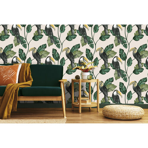 Dutch Wallcoverings Amazonia - Tiki Neutral - Multicolor