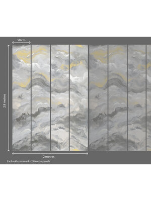 Dutch Wallcoverings Amazonia - Mural Sierra 2,5X2,8M - Multicolor
