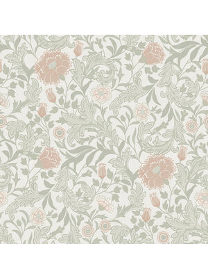 Dutch Wallcoverings Eleganza - Bilbury Sage Coral - Multicolor
