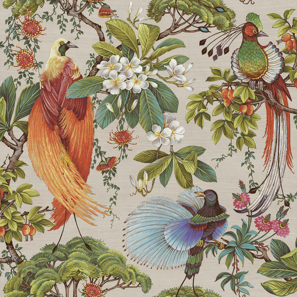 Dutch Wallcoverings Cascading Gardens - Yasuni - Natural afbeelding