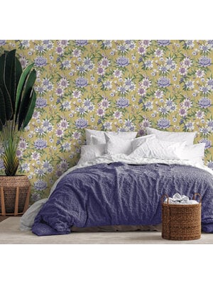 Dutch Wallcoverings Amazonia - Passiflora Ochre - Oker Dutch Wallcoverings Amazonia - Passiflora Ochre - Oker