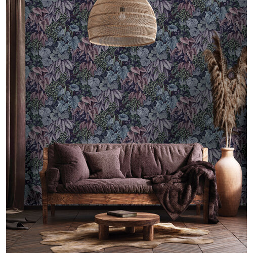 Dutch Wallcoverings Cascading Gardens - Cascading Garden - Plum