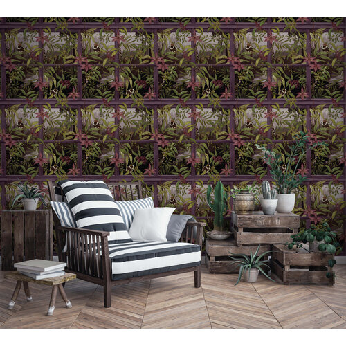 Dutch Wallcoverings Cascading Gardens - Comoro - Plum
