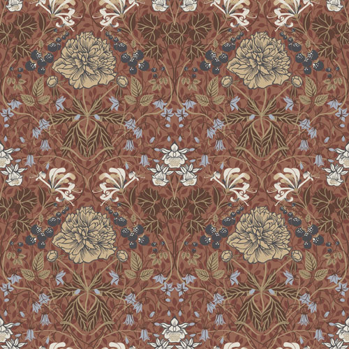 Dutch Wallcoverings Lyckebo - Sarah Red - Rood