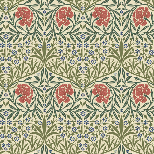 Dutch Wallcoverings Hidden Tr2 -Oxford Union Red/Grn - Rood/Groen