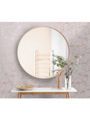 Dutch Wallcoverings Amazonia - Linear Visage Pink - Roze Dutch Wallcoverings Amazonia - Linear Visage Pink - Roze