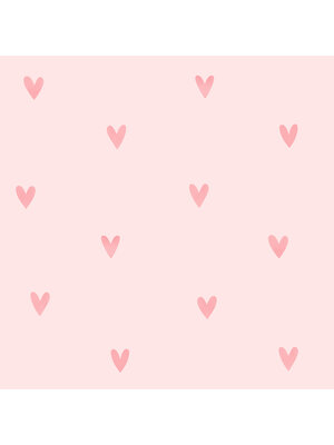Dutch Wallcoverings Joy - Harten - Roze Dutch Wallcoverings Joy - Harten - Roze