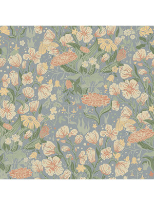 Dutch Wallcoverings Fägring - Hava - Roze/Grijs