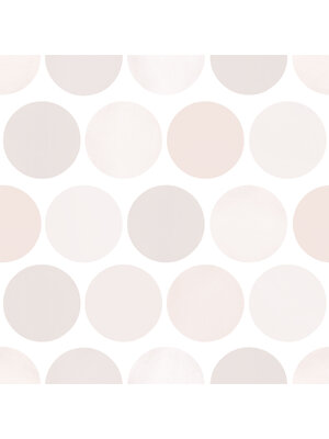 Dutch Wallcoverings Joy - Stippen - Roze/Wit Dutch Wallcoverings Joy - Stippen - Roze/Wit