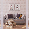 Dutch Wallcoverings Joy - Stippen - Roze/Wit Dutch Wallcoverings Joy - Stippen - Roze/Wit
