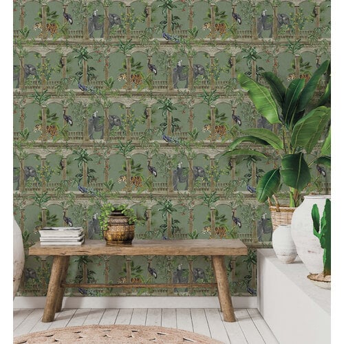 Dutch Wallcoverings Cascading Gardens - Petra - Sage