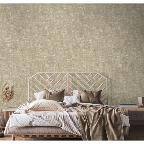 Dutch Wallcoverings Khalili - Brindle Bead Taupe/Gold - Taupe/Goud