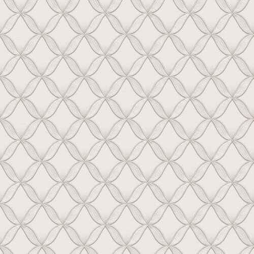 Dutch Wallcoverings Fabric Touch/Bs1 Geometric White - Wit