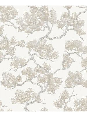 Dutch Wallcoverings Wall Fabric/Bs1 Pine Tree White - Wit Dutch Wallcoverings Wall Fabric/Bs1 Pine Tree White - Wit