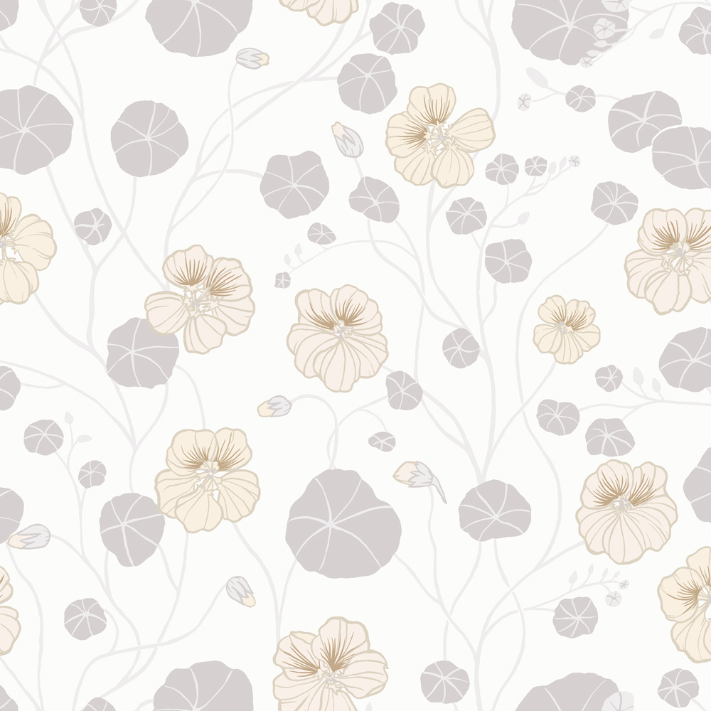 Dutch Wallcoverings Langenas - Krasseslinga White - Wit afbeelding