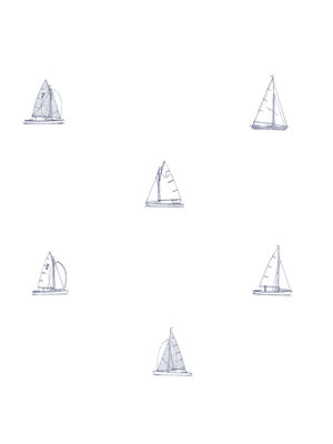 Dutch FC Joy- zeilboten wit/blauw - 72047