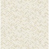 Dutch Wallcoverings Euphorie - Visgraat - Wit/Goud