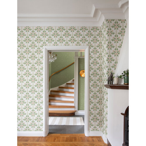 Dutch Wallcoverings Hidden Tr2 -Blackberry Wit/Grn/Rd - Wit/Groen/Rood