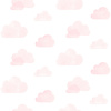 Dutch Wallcoverings Joy - Wolken - Wit/Roze