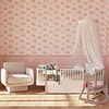 Dutch Wallcoverings Joy - Wolken - Wit/Roze