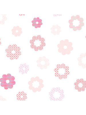 Dutch First Class FC Joy- bloemen wit/roze - 72081