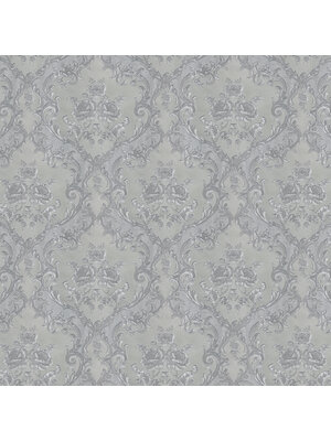 Dutch Wallcoverings New Tekko Medaillon - Zilver Dutch Wallcoverings New Tekko Medaillon - Zilver