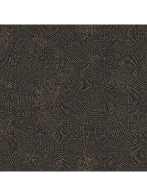 Dutch Wallcoverings Sahara - Richat Noir - Zwart Dutch Wallcoverings Sahara - Richat Noir - Zwart