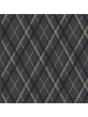 Dutch Wallcoverings Sauvage Ruit - Zwart