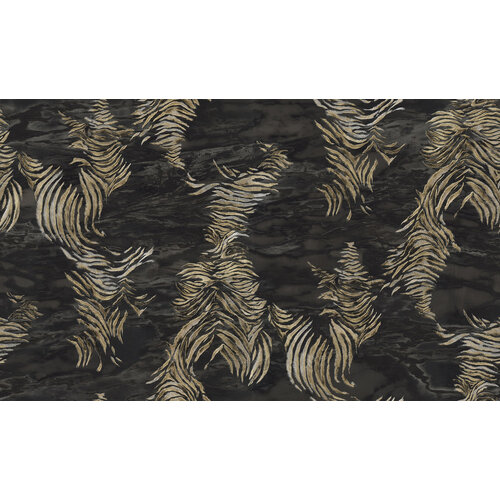 Dutch Wallcoverings Roberto Cavalli 9 - Zebra Zw/Goud - Zwart/Goud