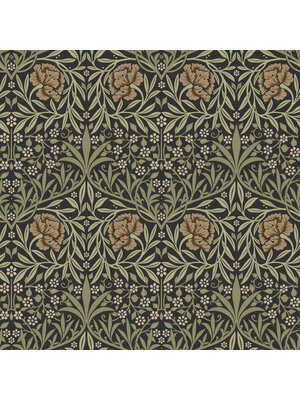 Dutch Wallcoverings Hidden Tr2 -Oxford Union Black/Grn - Zwart/Groen