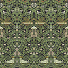 Dutch Wallcoverings Hidden Tr2 -Bird Black/Green - Zwart/Groen