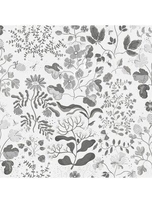 Dutch Wallcoverings Fägring - Groh - Zwart/Wit