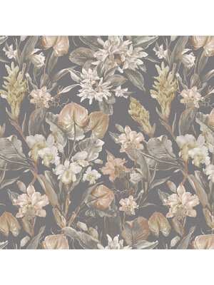 Dutch Wallcoverings Bellagio - Florence Graphite Bloom