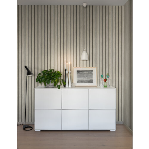 Dutch Wallcoverings Elements - Ribbvägg White