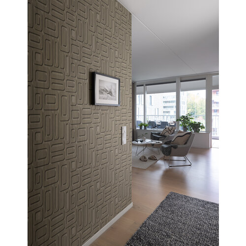 Dutch Wallcoverings Elements - Ruta Brown
