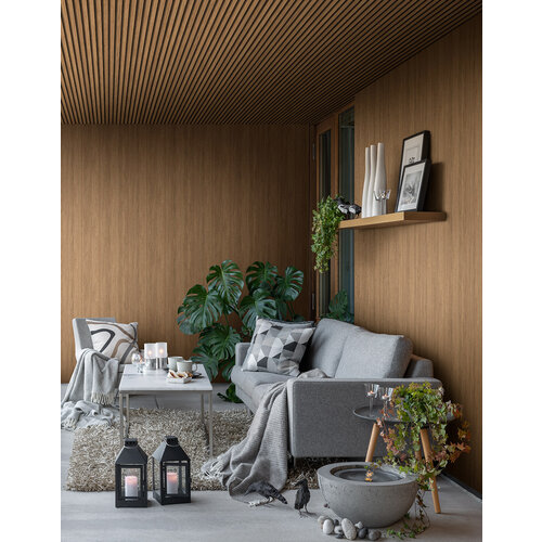Dutch Wallcoverings Elements - Trä Grey Brown