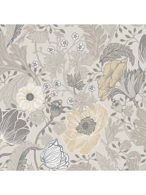 Dutch Wallcoverings Fagelsang - Anemone Grey Dutch Wallcoverings Fagelsang - Anemone Grey