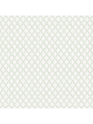 Dutch Wallcoverings Fagelsang - Trevor White/Green Dutch Wallcoverings Fagelsang - Trevor White/Green
